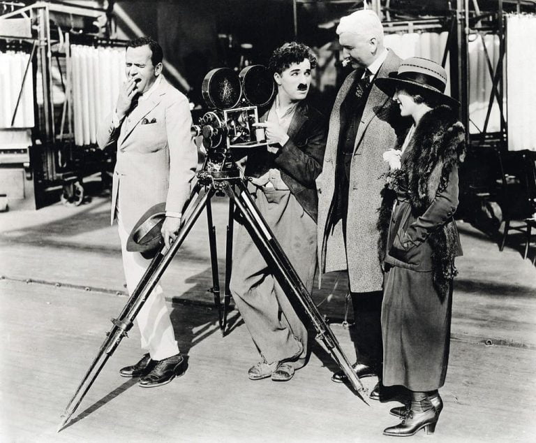Chaplin Films the Kid