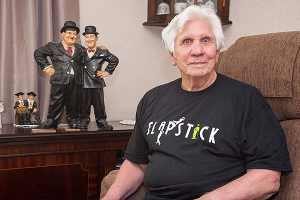 tony white, fan of slapstick festival