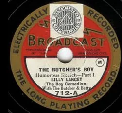 Billy Lancet Butchers Boy record